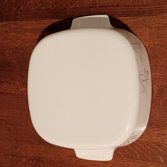 CorningWare Ceramic Shadow Iris Square Casserole Dish b150 - Picture 3 of 5